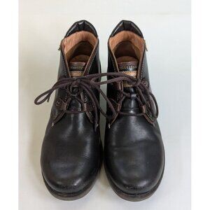 Pikolinos Le Mans Bootie Women Size 38 /7.5 Brown  Leather Lace Up Boots
